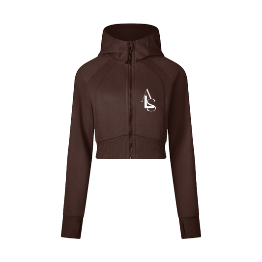 ASL | Cropped Zip-Through Hoodie