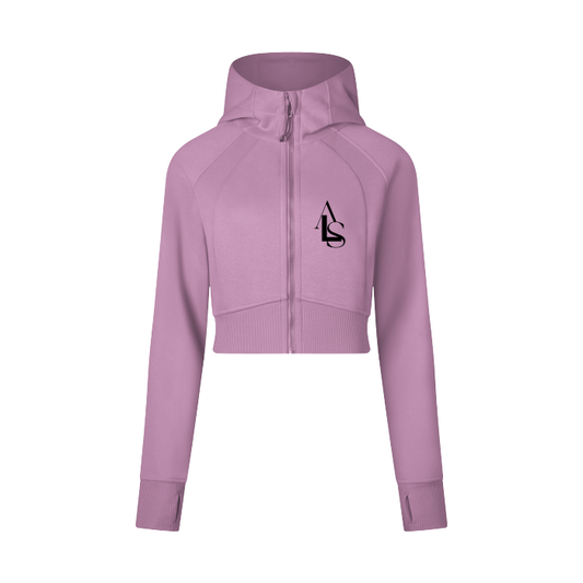 ASL | Cropped Zip-Through Hoodie