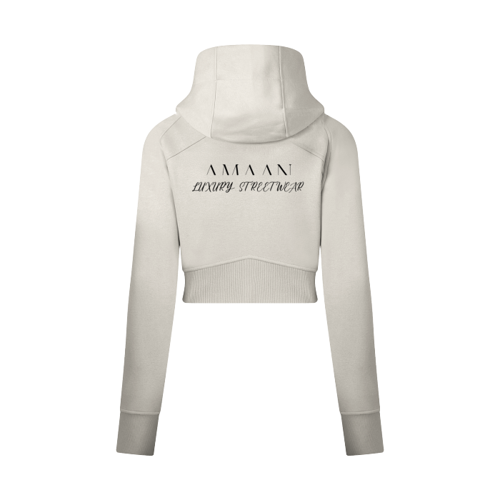 ASL | Cropped Zip-Through Hoodie